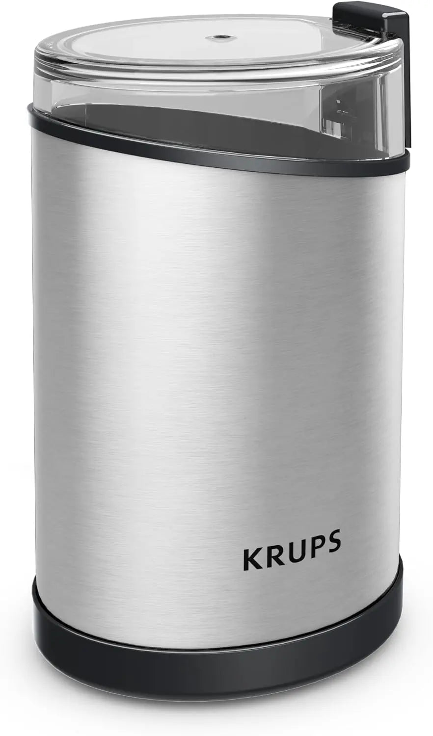 Krups Coffee Grinder - Fast-Touch, 3oz, 85g bean hopper, Easy to Use, One Touch Operation, 200 Watts, Espresso Grinder, Spice Grinder, Silver
