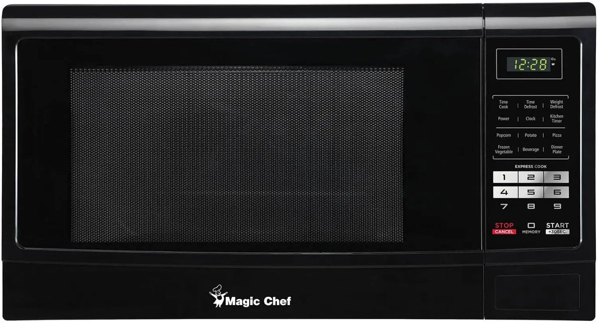 Magic Chef Digital Countertop Microwave Oven - 1100 Watts, Black, 1.6 Cu. Ft.