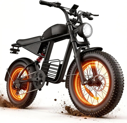 Electric Bike for Adults - 2000/3000W Peak Motor, 48V 20Ah Removable Battery