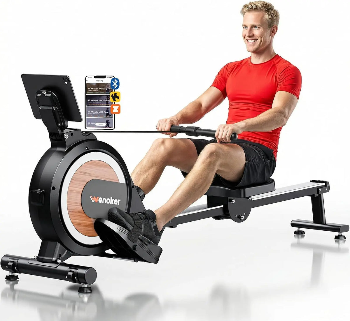 Wenoker Magnetic Rowing Machine for Home - Quiet & Smooth, Full Body Workout