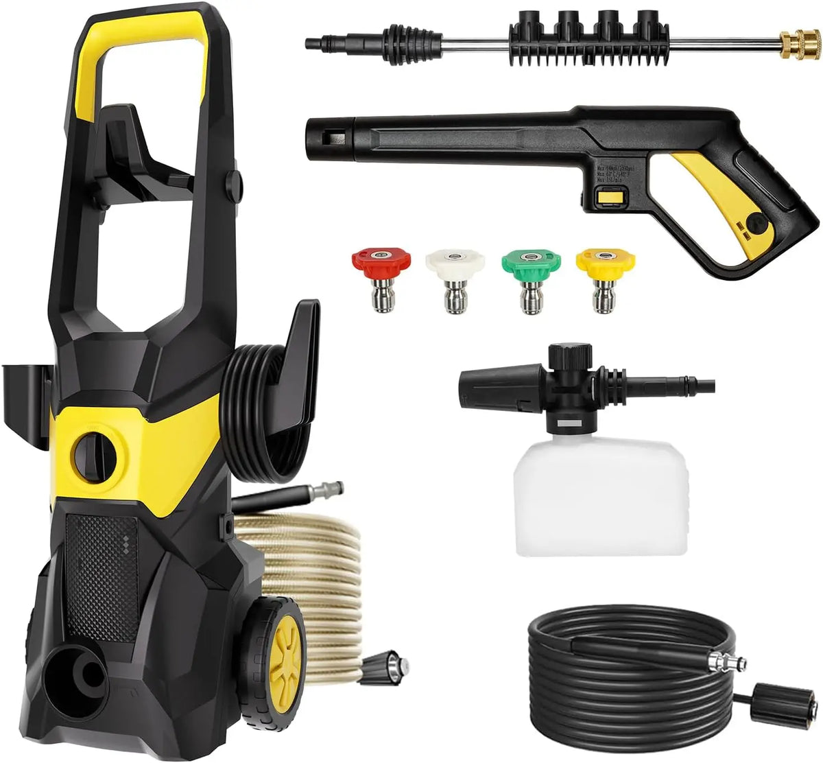 Electric Pressure Washer - 3000 Max PSI 2.5GPM, Power Washer
