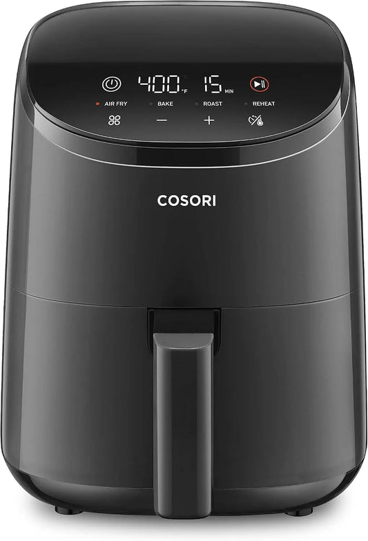 Cosori Lite 2.1 Qt Small Air Fryer - Max 400°F, 4-in-1, 97% less oil, Gray