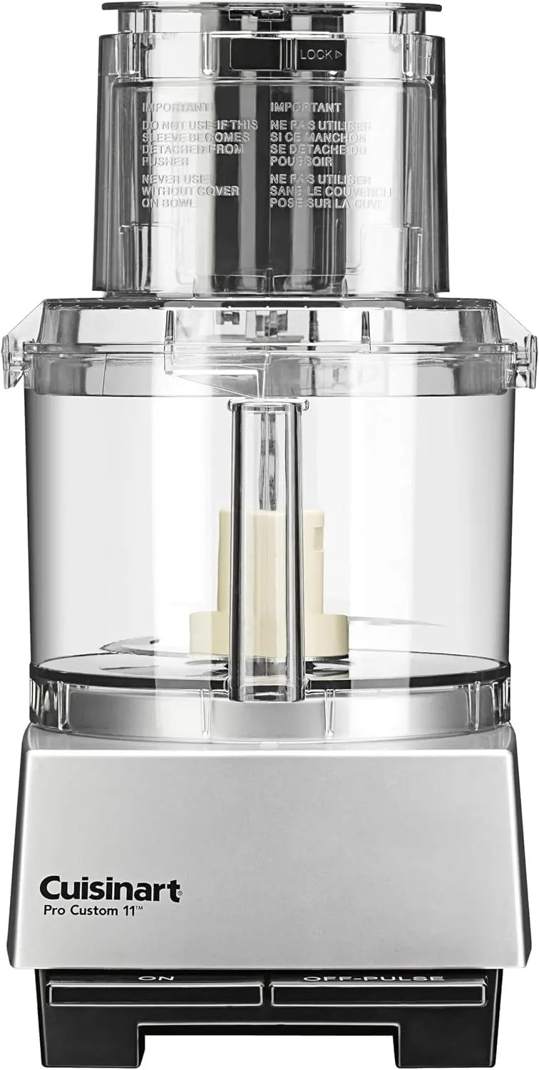 Cuisinart Food Processor - Dishwasher Safe 11-Cup Food Processor with Slicing & Shredding Discs, Chrome, DLC-8SBCYP1