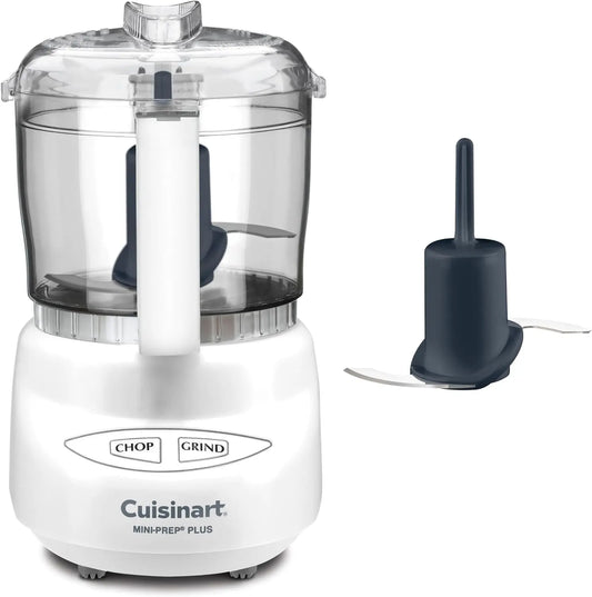 Cuisinart Mini-Prep Plus Food Processor - 3 Cup Mini Food Processor to Chop Herbs, Vegetables, and Hard Cheese, 3 Cup Work Bowl, DLC-2A, White