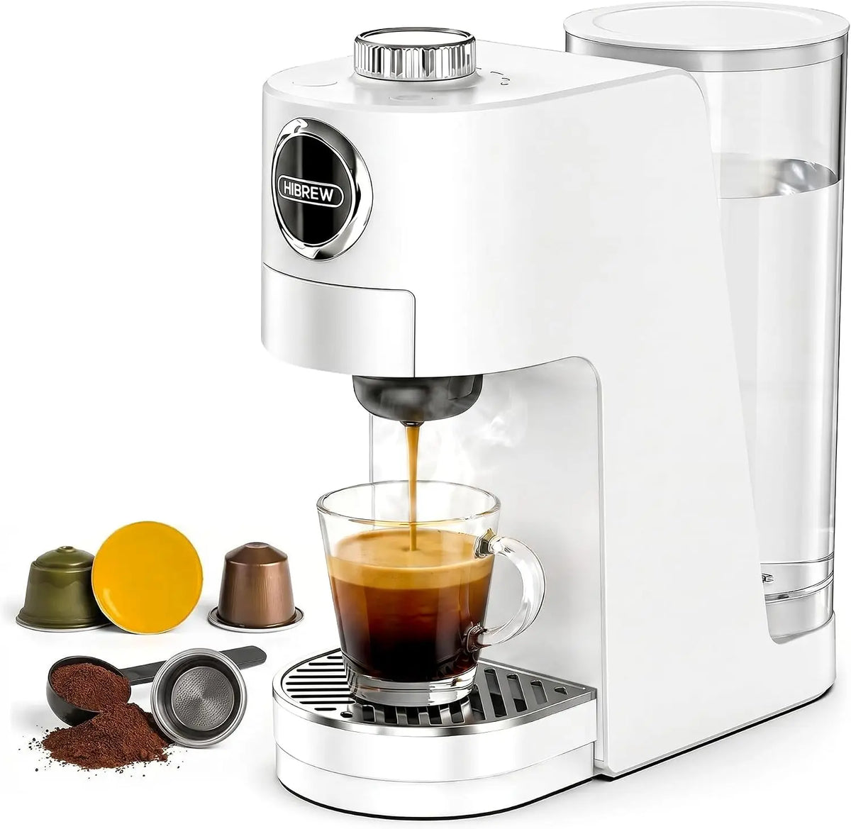 HIBREW H3C 3-in-1 Single Serve Pod Coffee Maker - 7 Temp Levels