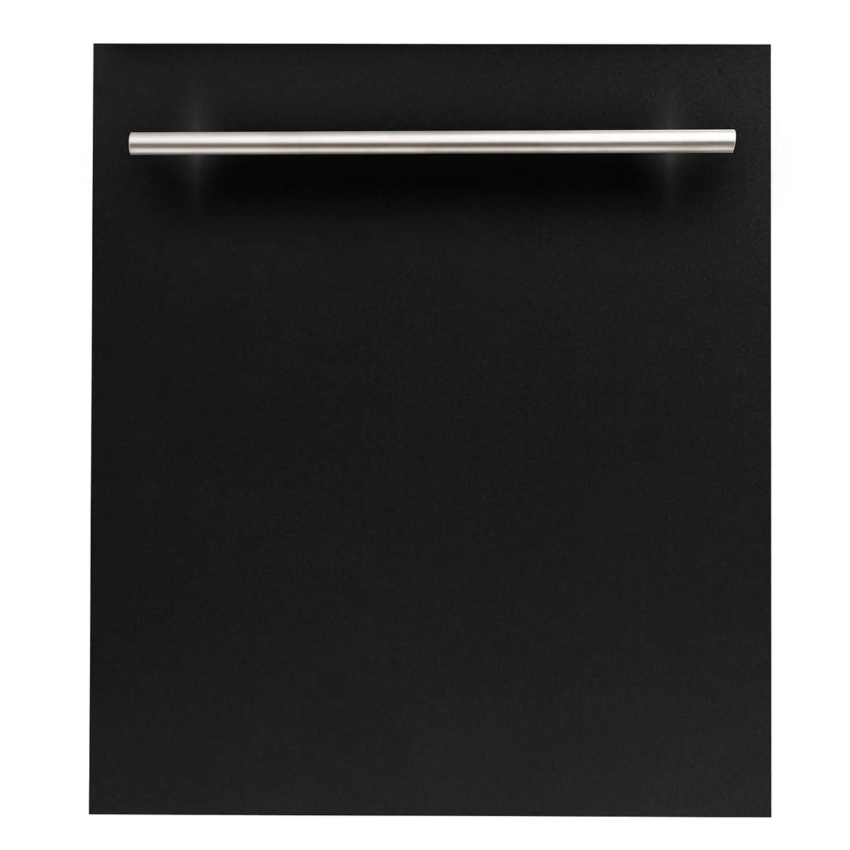 ZLINE 24 Inch Top Control Dishwasher in Black Matte with Stainless Steel Tub and Modern Style Handle