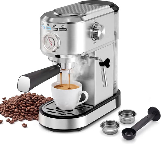 NEWBULIG Compact Expresso Coffee Machine 20Bar Espresso Machine - Steam Wand