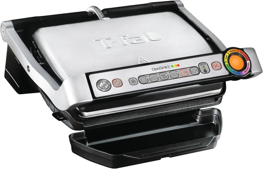 T-Fal OptiGrill Indoor Panini Press Grill - With 6 Cooking Programs