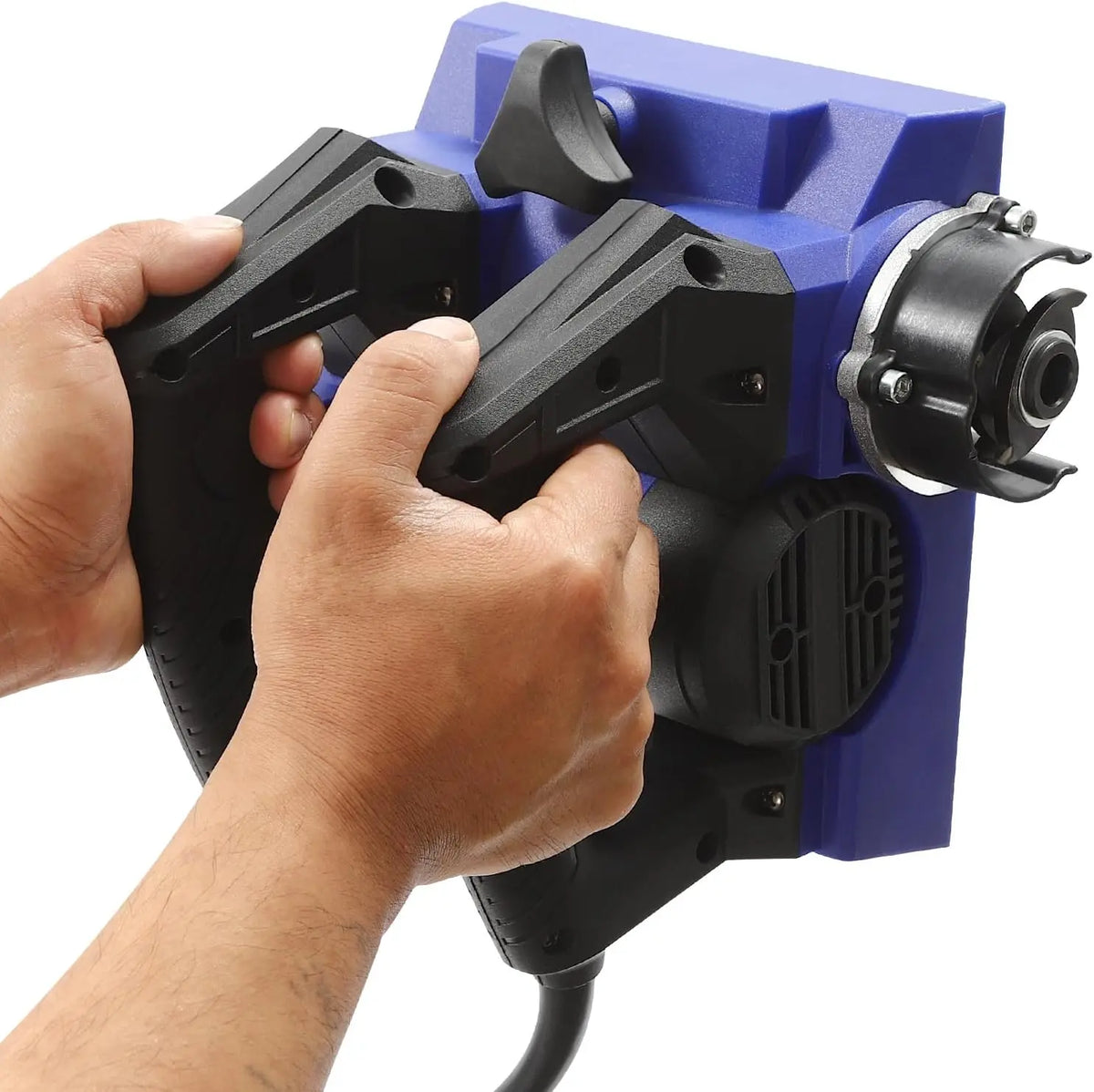1300W Electric Wall Planer - Power Hand Planer Adjustable Depth, Planing Depth 1-4mm, Portable Wall Planer 1000-4000r/min, 110V, Blue