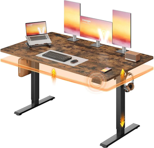 VASAGLE Standing Desk - 55x28 Inch Electric Adjustable Desk, 30-Min Assembly