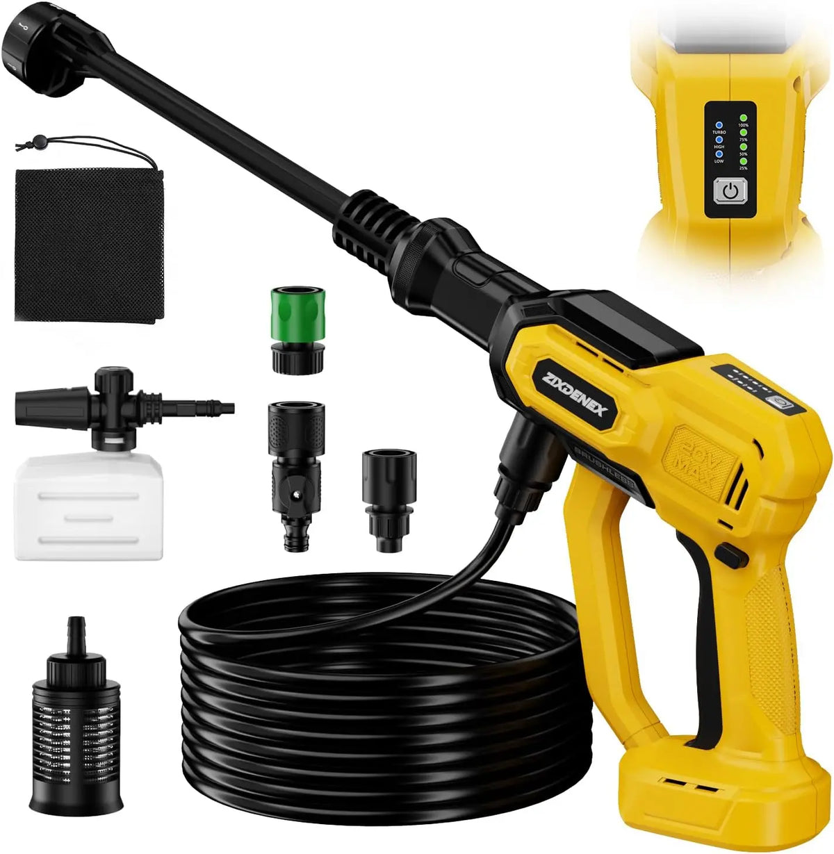 Cordless Portable Washer for Dewalt 20V Battery - Battery Not Included