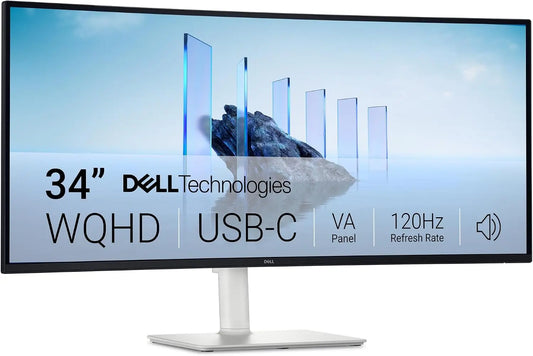 Dell 34 Monitor S3425DW - WQHD VA, 120Hz, FreeSync, Eye Comfort