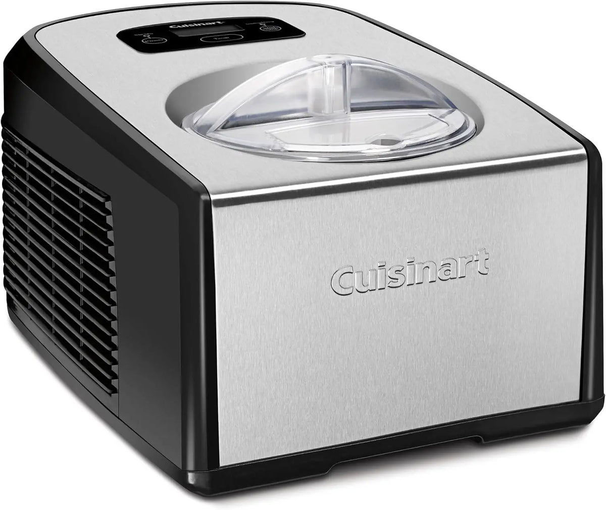 Cuisinart 1.5-Quart Ice Cream Maker and Gelato Machine - Makes Frozen Yogurt and Sorbet, ICE-100, Black/Stainless