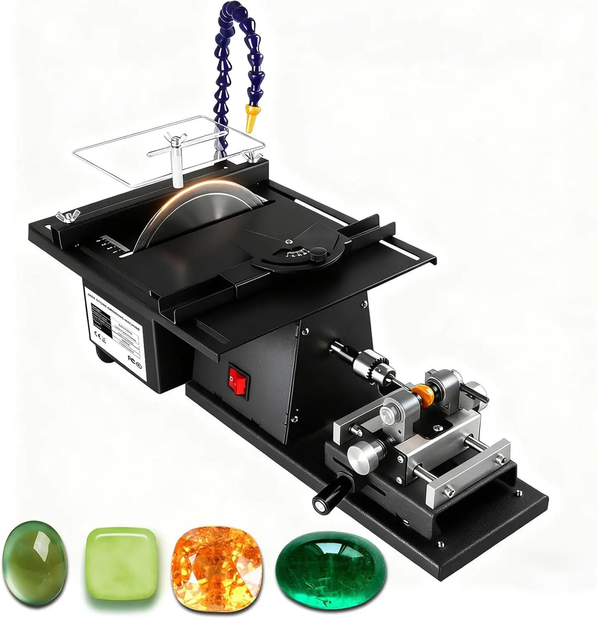Lapidary Equipment 1850W - Rock Polisher, Jewelry Rock Saw, Rock Cutter