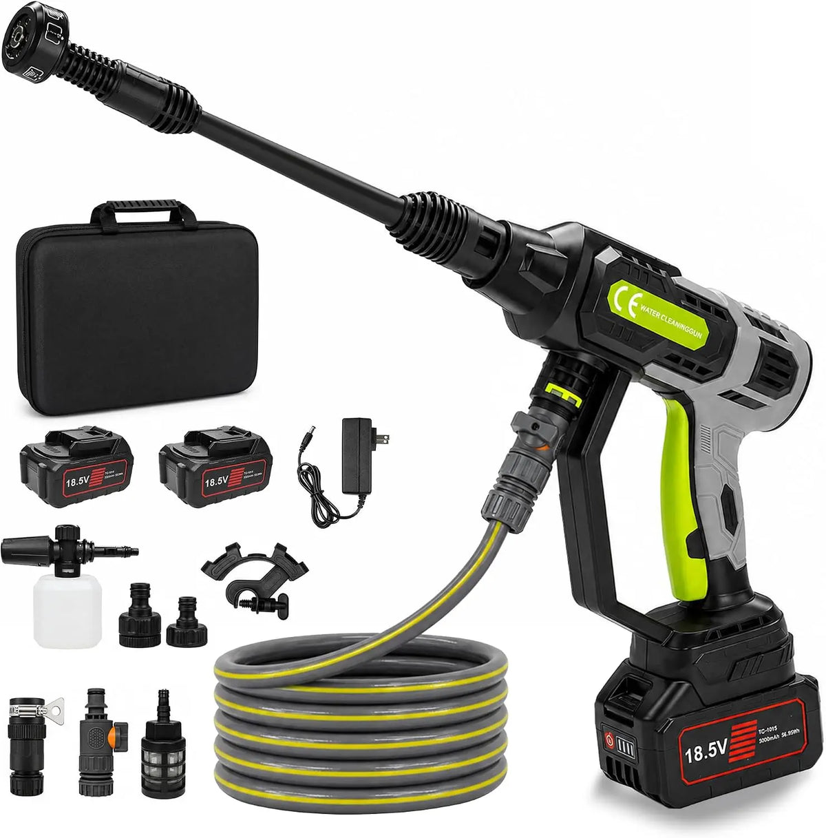 Cordless Pressure Washer - 1750 PSI Portable Power Washer, Brushless Motor