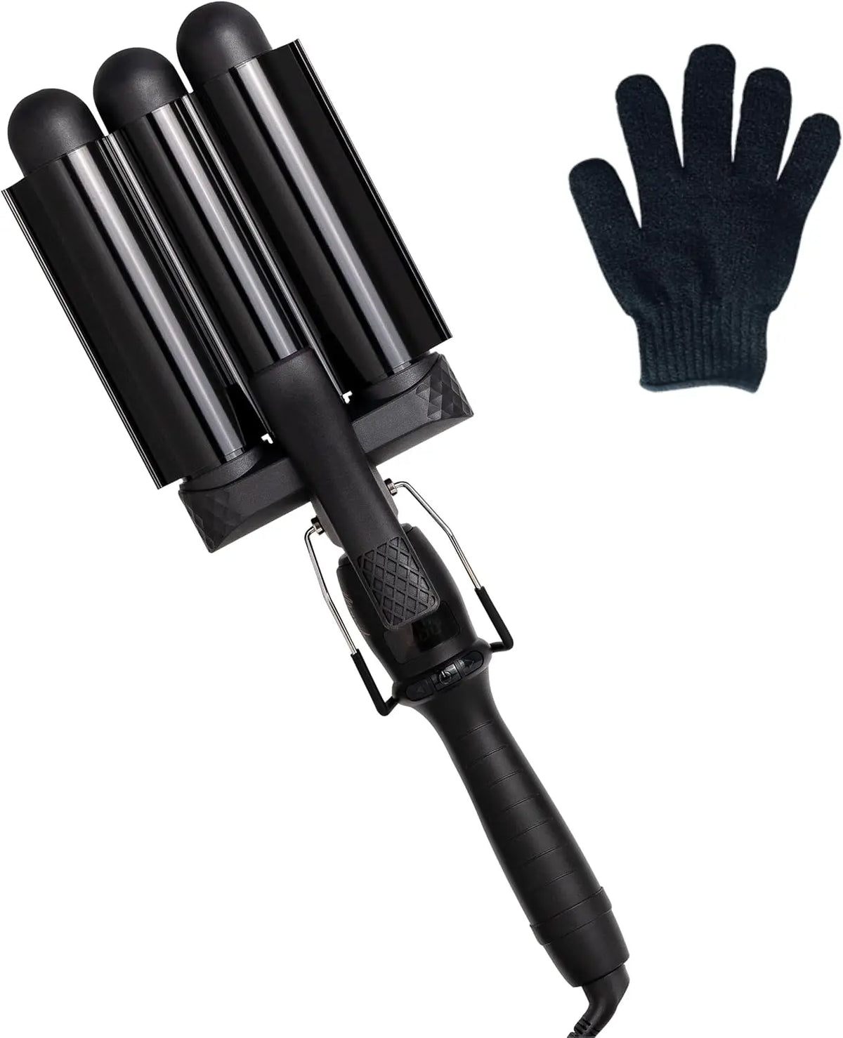 Mermade PRO Hair Waver 1.25 Inch - 3 Barrel Curling Iron 1 1/4 Inch, Ceramic Barrel Waver Tool for Thick, Thin, Long, or Short Hair, 1.25 Inch
