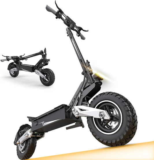 OOTD T10 Electric Scooter for Adults - 900W Peak Motor 34 MPH Max Speed & 48V 18AH Battery Up to 46 Miles Range
