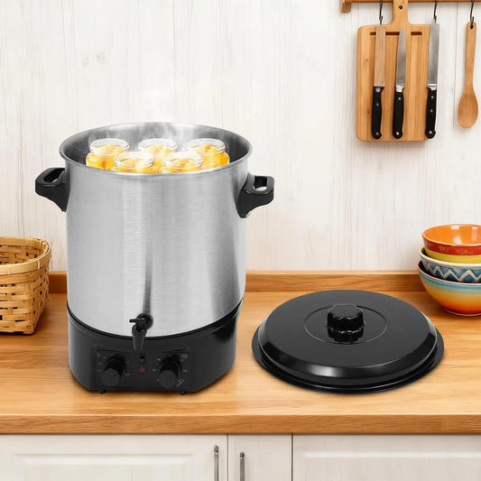 28.5QT Electric Water Bath Canner - Digital LCD Adjustable 122-212°F Timer