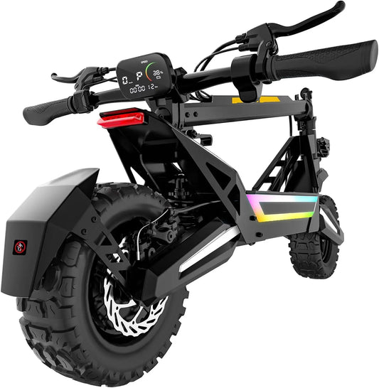 Electric Scooter for Adults - 1200W Peak Motor Fast E Scooter, 11 Inch Off-Road Tires, Up to 34 MPH & 40 Miles Long Range, 48V 18.2AH Battery