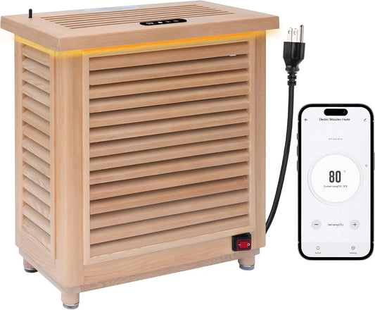 GoldenWave Far-Infrared Sauna Heater - With Plug 110V 1500W for Compact Sauna