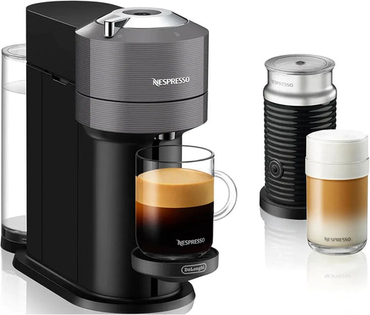 Nespresso Vertuo Next Coffee and Espresso Machine by De'Longhi with Milk Frother - 8 ounces, Dark Gray