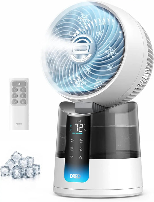 DREO TurboCool Misting Fan 516 - 5℉ Drop Cooling Fans that Blow Cold Air