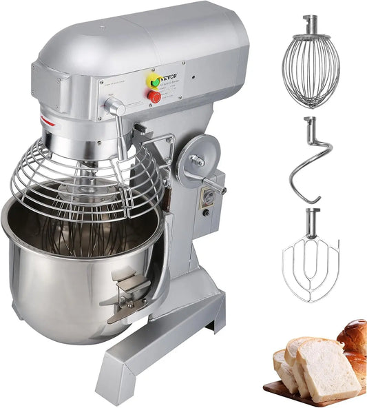 Happybuy 10Qt Commercial Food Mixer - Timing Function, 500W Commercial Mixer