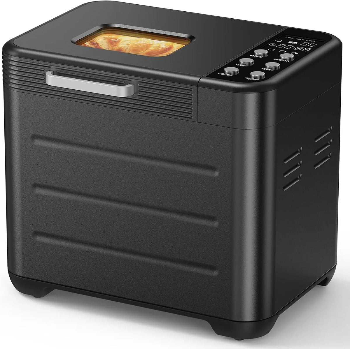 2LB Bread Maker - 600W Automatic Stainless Steel Bread Machine