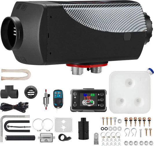 VEVOR 8KW Diesel Air Heater with Muffler - 12V with Remote Control and LCD Switch for Vehicles, Trucks, Motorhomes, Boats, and Buses