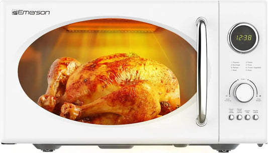 Emerson Retro Countertop Microwave Oven with Grill Function - 0.9 Cu. Ft.