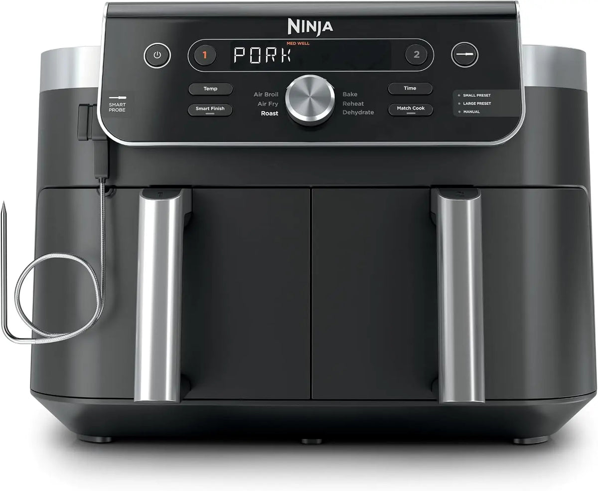 Ninja DualZone Air Fryer - 10 Qt Smart, 6-in-1, Gray, DZ950