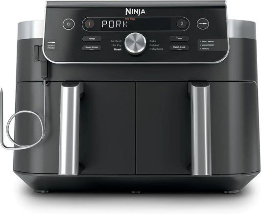 Ninja DualZone Air Fryer - 10 Qt Smart, 6-in-1, Gray, DZ950