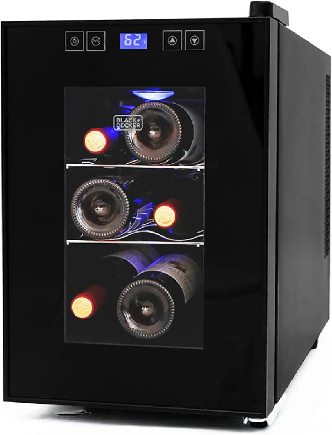 BLACK+DECKER 6-Bottle Thermoelectric Wine Cellar - BD60016, Black