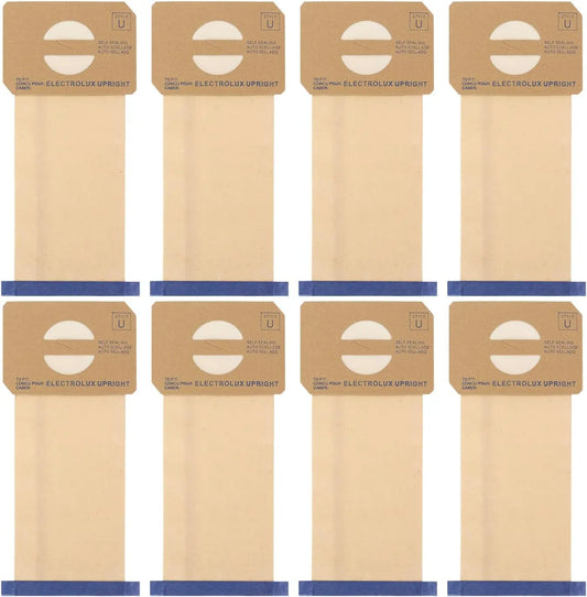 8 Pack Style U Vacuum Cleaner Bags Compatible - With Electrolux Upright Style U & Aerus Vacuums