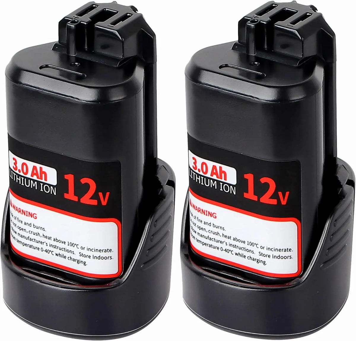 【Upgrade】2Pack 3.0Ah Replace Battery for Bosch 12V Batteries BAT414 Compatible