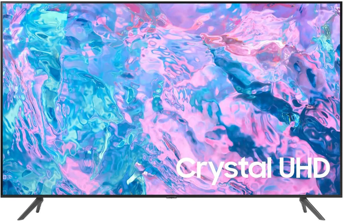 SAMSUNG 85-Inch Class Crystal UHD CU7000 Series PurColor - Object Tracking Sound Lite, Q-Symphony, 4K Upscaling, HDR, Gaming Hub, UN85CU7000