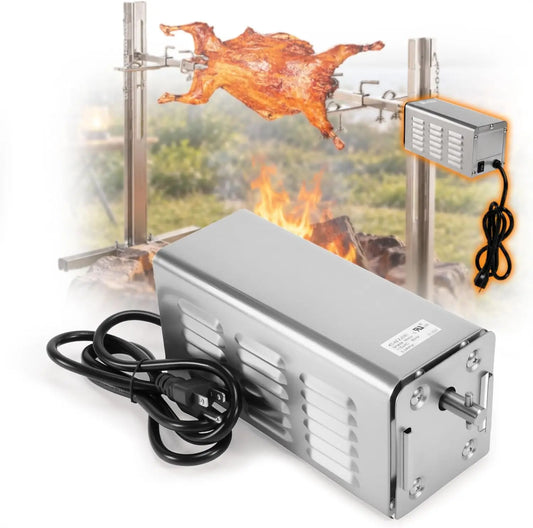 Rotisserie Motor 40W Heavy Duty Spit Motor - Up to 100Lbs, 115V