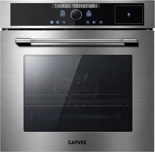 24 Inch Built-in Steam Oven - 70L Smart Wall Oven with LED Display, 1°c Precision