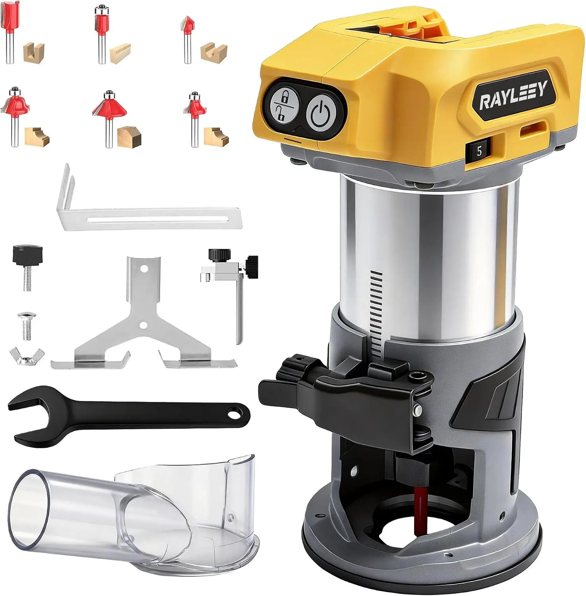 Cordless Wood Router Trimmer for Dewalt 20V Battery - NO Battery