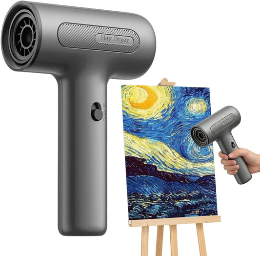 Dryer for Watercolor Painting - USB Rechargeable Fast Drying Blower, Cordless Blower, Multi-Use Paint Dryer for Crafts, Hair Styling, Resin Art