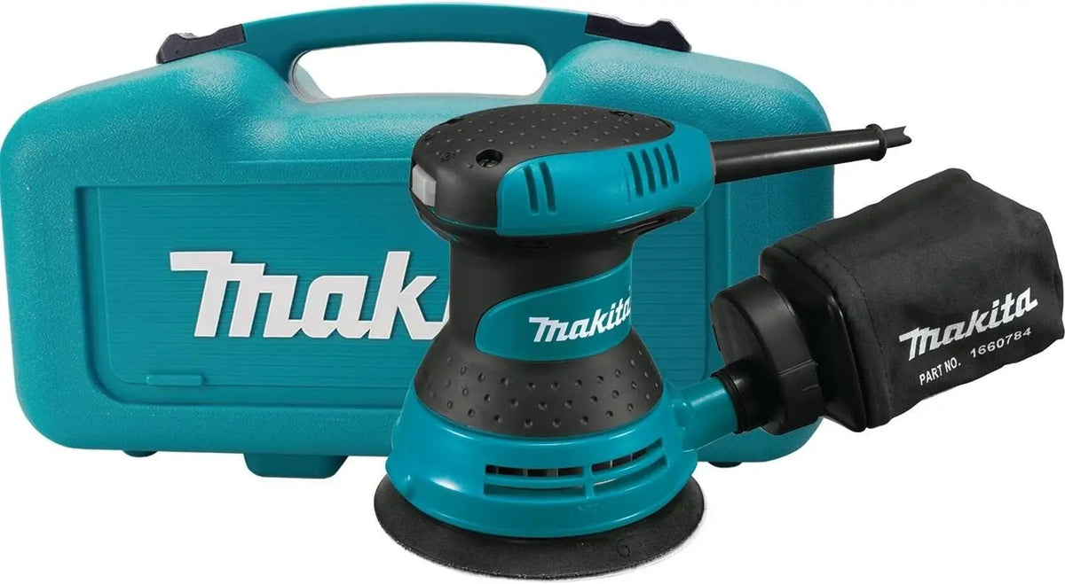 Makita BO5030K 5 Random Orbit Sander - with Tool Case, Renewed, Teal
