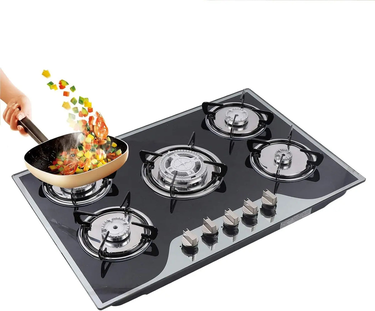 30 Inch Built-in Gas Cooktop - 5 Burners Gas Stove for Kitchen