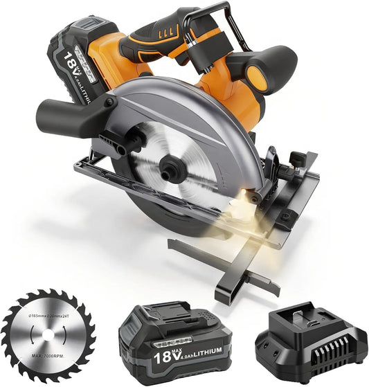 18V Corldless Circular Saws - With 1 * 4.0Ah Battery & Charger