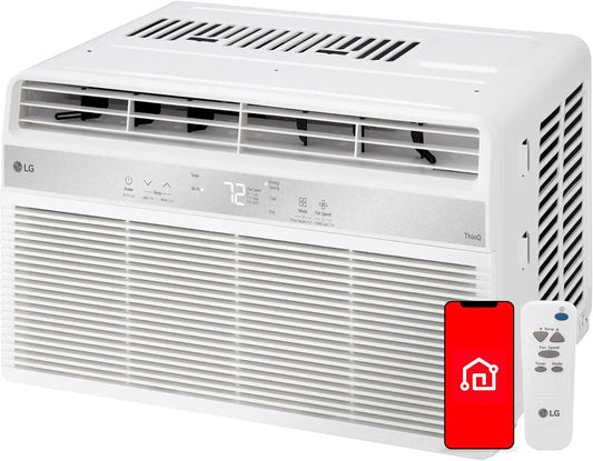LG 6000 BTU Window Air Conditioner[2024 New] Remote Control - WiFi Enabled works with LG ThinQ, Alexa, Hey Google
