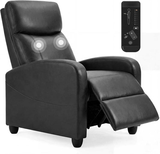 Massage Recliner Chair - Recliner Sofa Fabric for Adults, Recliners Home Theater Seating with Lumbar Support, Reclining Sofa Chair for Living Room