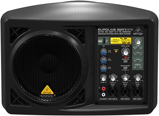 Behringer EUROLIVE B207MP3 Active 150 Watt 6.5 Inch PA/Monitor Speaker System with MP3 Player