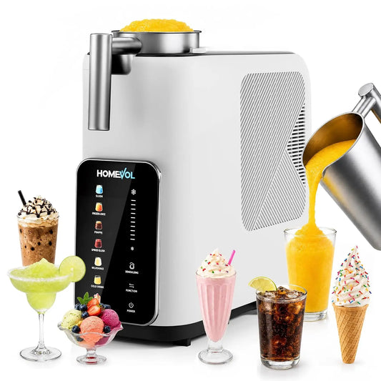 3-in-1 Slushie Machine - Ice Cream Maker & Frozen Drink Maker with 7 Preset Programs, No Ice Needed, 10 Mins Rapid Chill, 300oz/Hour, LED Display