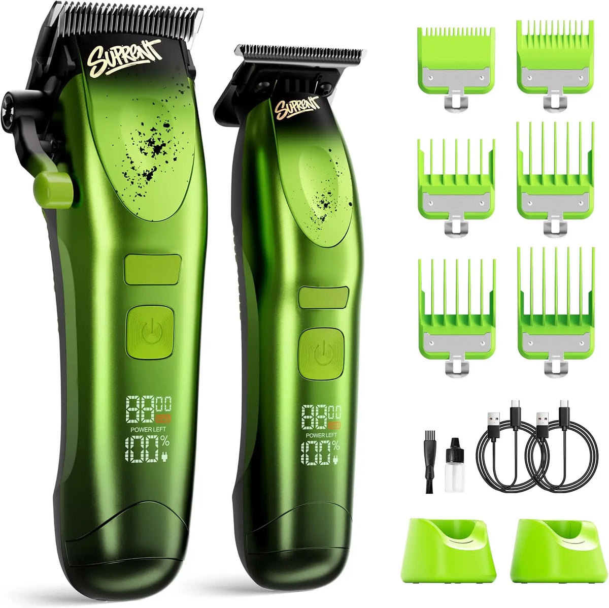 SUPRENT Brushless Motor Barber Clippers 9000RPM - With 3 Adjustable Speeds