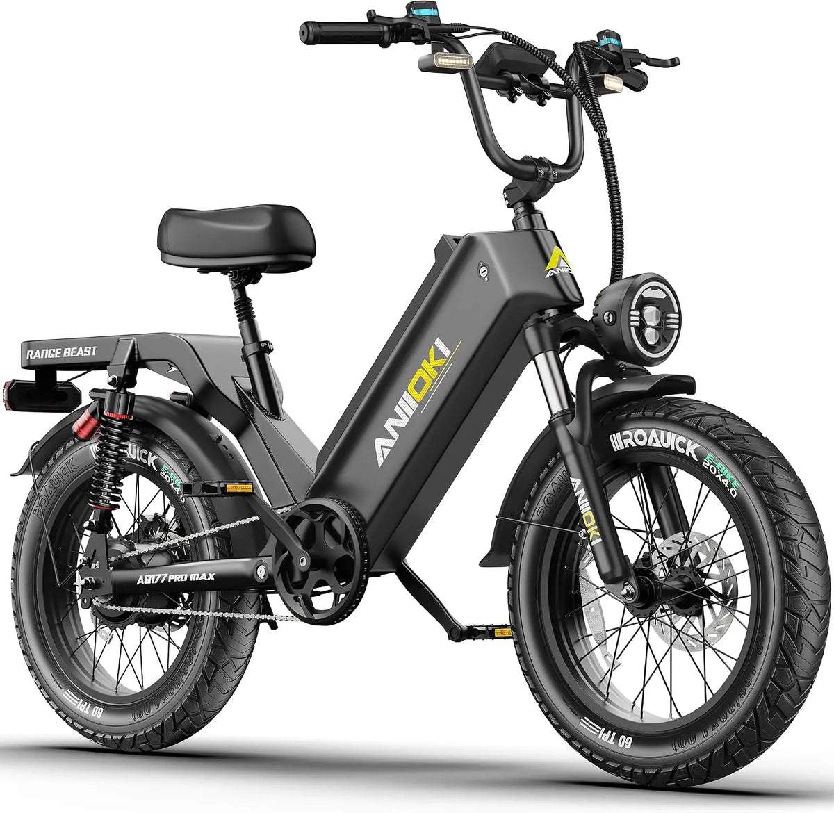 ANIIOKI eBikes for Adults - 200+ Miles Long Range Electric Bike, 28 MPH High Speed Commuting Ebikes, 48V 60AH Electric Bicycles