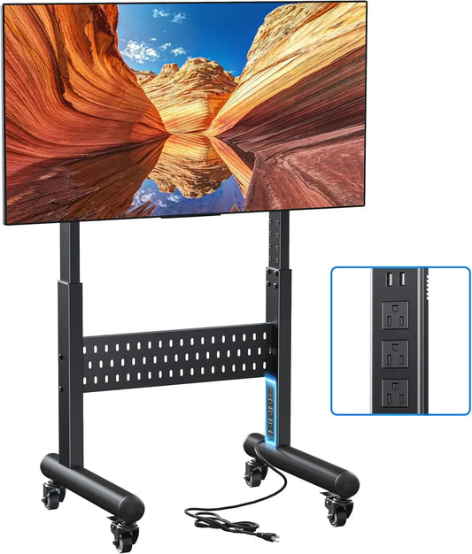Afaloona Commercial TV Stand - With Power Outlet for 32-65 Inch TVs